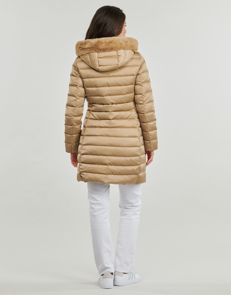 Piumino  Geox  W BETTANIE LONG JKT  Beige -   Piumini Donna - 4