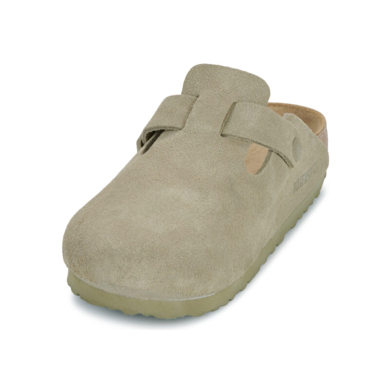 Sabots homme BIRKENSTOCK Boston en daim kaki, pointure 3