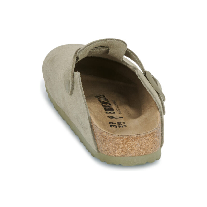 Sabots homme BIRKENSTOCK Boston en daim kaki, pointure 5