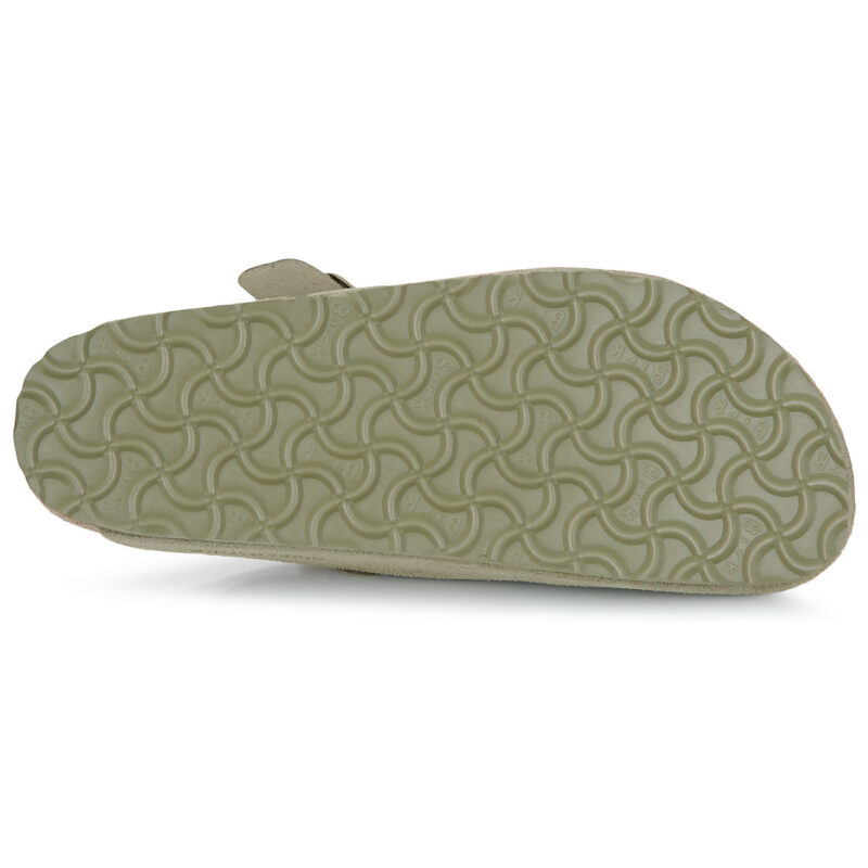 Sabots homme BIRKENSTOCK Boston en daim kaki, pointure 7