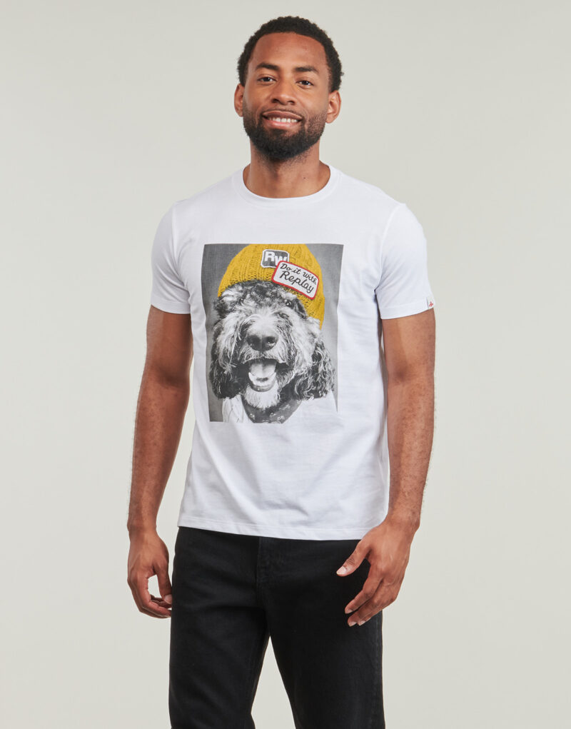 T-Shirt Replay MEDLEY Wei&szlig; T-Shirt Kurzarm Herren - 2