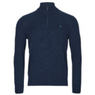 Timberland Baumwollpullover mit 1/4-Rei&szlig;verschluss, blau, Herrenpullover - 1