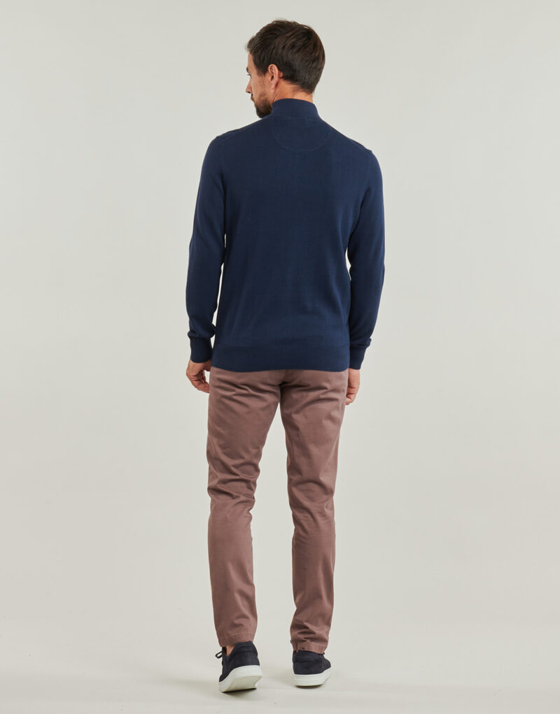 Timberland Baumwollpullover mit 1/4-Rei&szlig;verschluss, blau, Herrenpullover - 4
