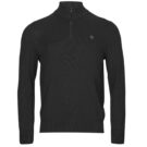Timberland Baumwollpullover mit 1/4-Rei&szlig;verschluss, Schwarz, Herrenpullover - 1