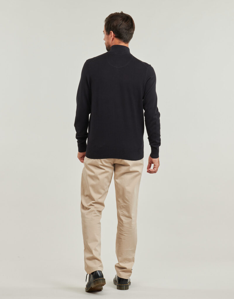 Timberland Baumwollpullover mit 1/4-Rei&szlig;verschluss, Schwarz, Herrenpullover - 4