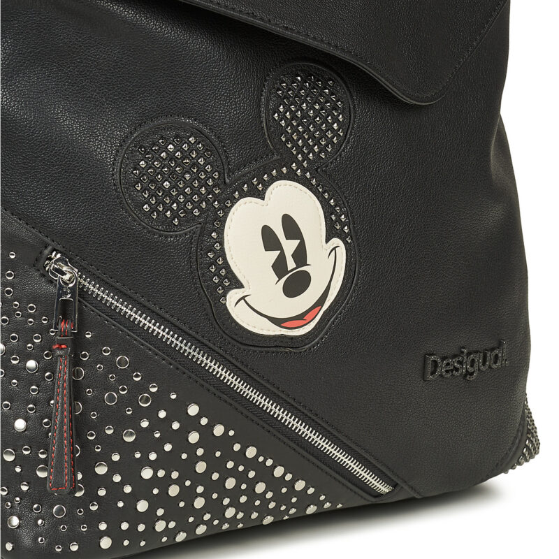 Femme Desigual Sac &agrave; dos noir pour femme BACK MICKEY STUDSTYLE JERSEYMAX PU - 4