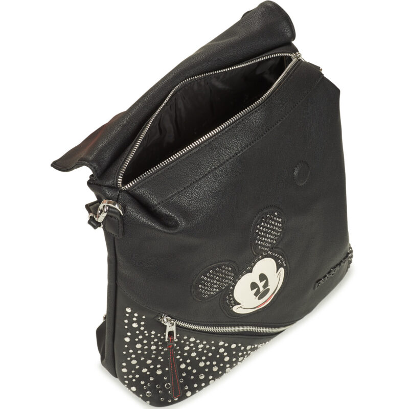 Femme Desigual Sac &agrave; dos noir pour femme BACK MICKEY STUDSTYLE JERSEYMAX PU - 5