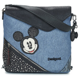 Donna Desigual BACK MICKEY DENIM EDGE JERSEY MAXI PU Blu Zaino Donna