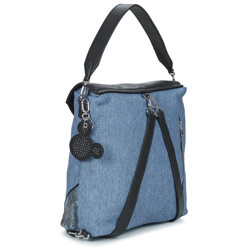 Donna Desigual BACK MICKEY DENIM EDGE JERSEY MAXI PU Blu Zaino Donna - 3