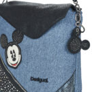 Donna Desigual BACK MICKEY DENIM EDGE JERSEY MAXI PU Blu Zaino Donna - 4