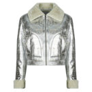 Giubbotto Desigual CHAQ LONDRES Argento Giubbotti Donna - 1