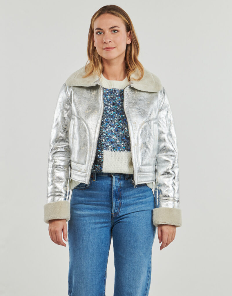 Giubbotto Desigual CHAQ LONDRES Argento Giubbotti Donna - 2