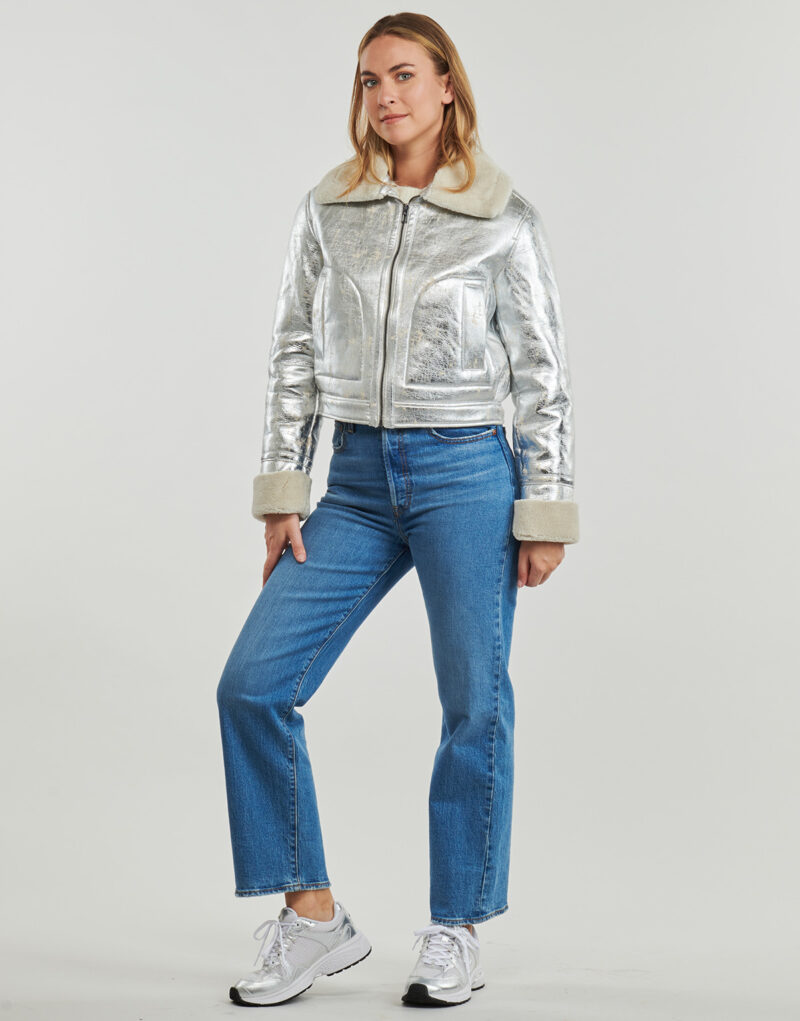 Giubbotto Desigual CHAQ LONDRES Argento Giubbotti Donna - 3