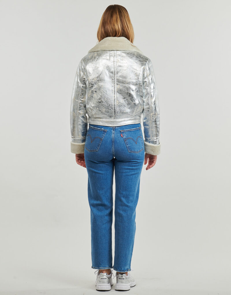 Giubbotto Desigual CHAQ LONDRES Argento Giubbotti Donna - 4