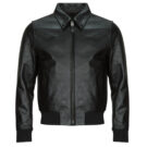 Giacca in pelle Schott LC 5100 RIB Nero Giacche in pelle Uomo - 1