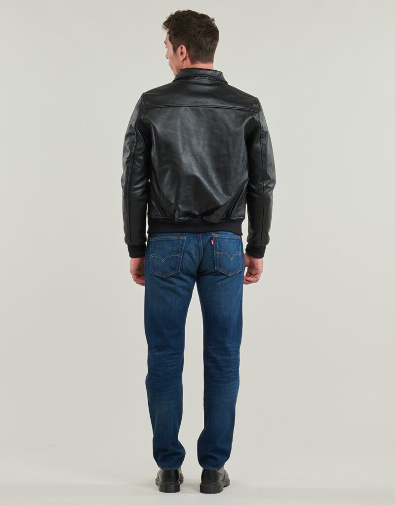Giacca in pelle Schott LC 5100 RIB Nero Giacche in pelle Uomo - 4