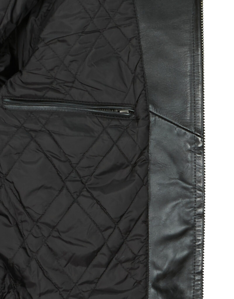 Giacca in pelle Schott LC 5100 RIB Nero Giacche in pelle Uomo - 6