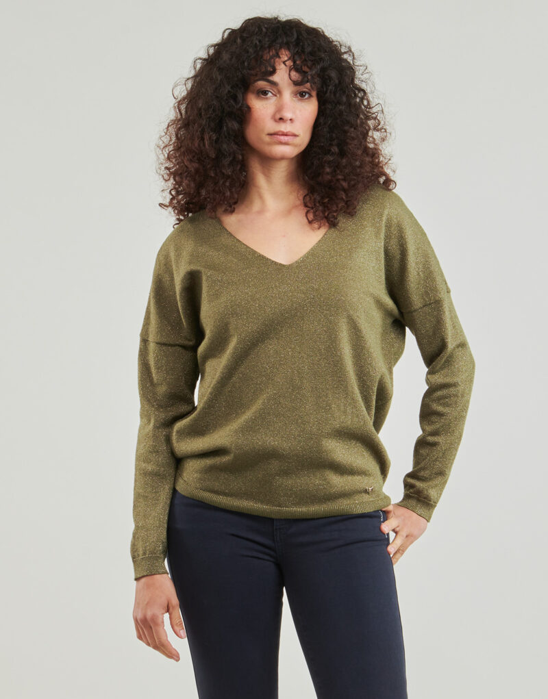 Pull  Les Petites Bombes Pulls kaki pour femmes ALYSSON - 2