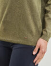 Pull  Les Petites Bombes Pulls kaki pour femmes ALYSSON - 5