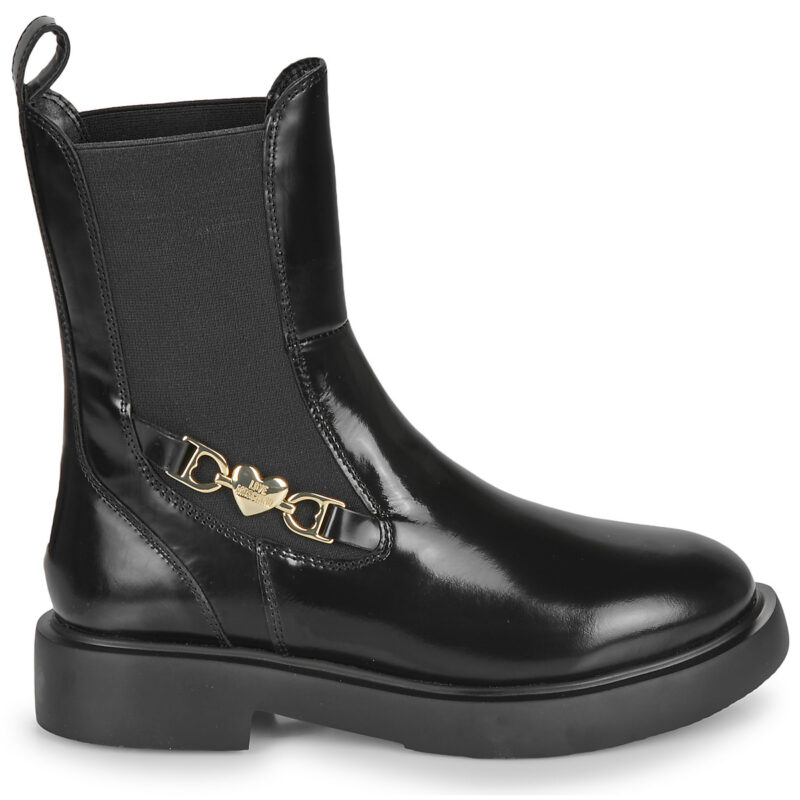 Love Moschino NEW CITY LOVE ANKLE BOOT Nero Stivaletti Donna - 2