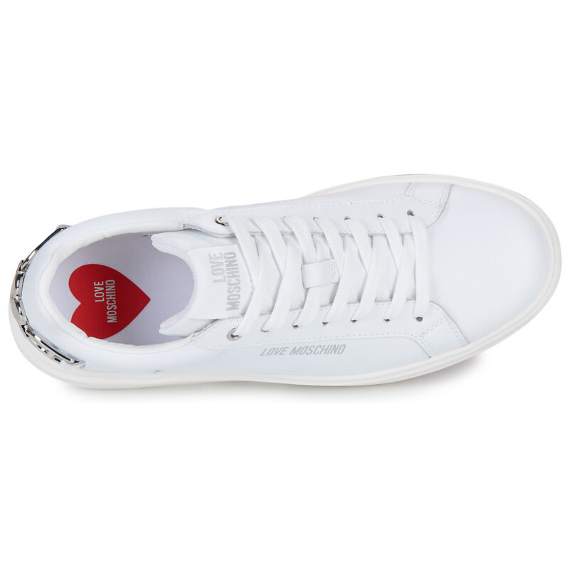 Love Moschino LOVE CHAIN-STRAP SNEAKER Bianco Sneakers basse Donna - 6
