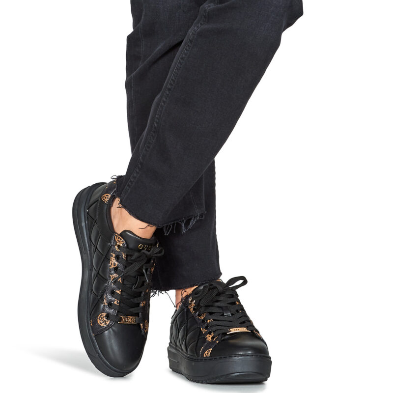 Guess DATTICE Nero Sneakers basse Donna - 8