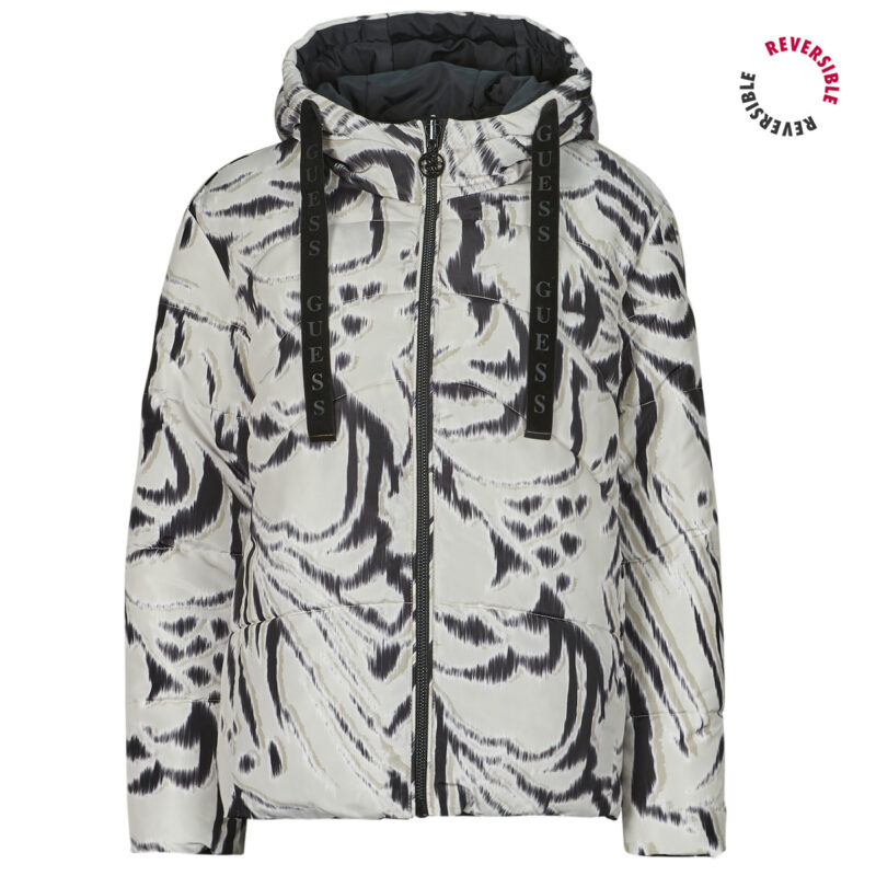 Piumino Guess EMELIE REVERSIBLE PUFFER Nero Piumini Donna - 1