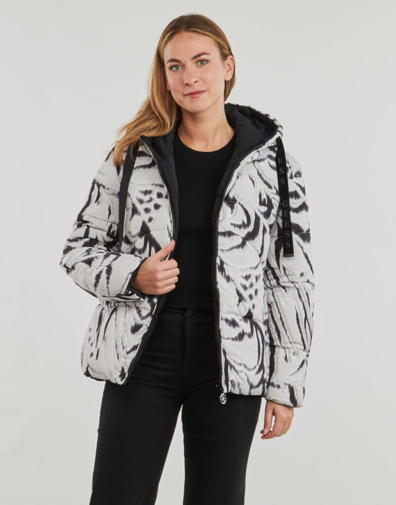 Piumino Guess EMELIE REVERSIBLE PUFFER Nero Piumini Donna - 2