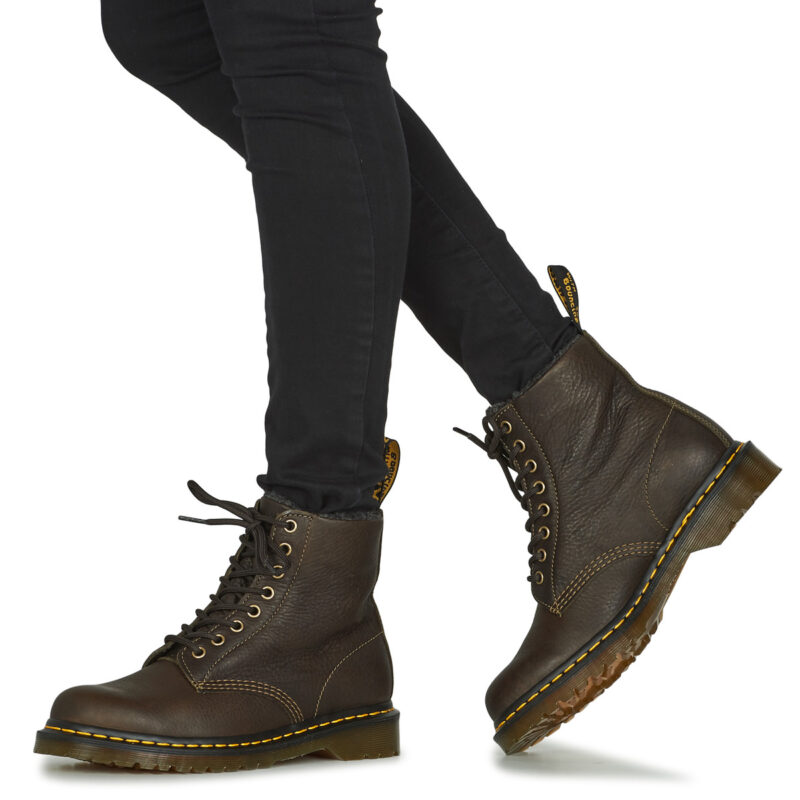 Dr. Martens  1460 DMS OLIVE GRIZZLY  Marrone -  Stivaletti Uomo - 8