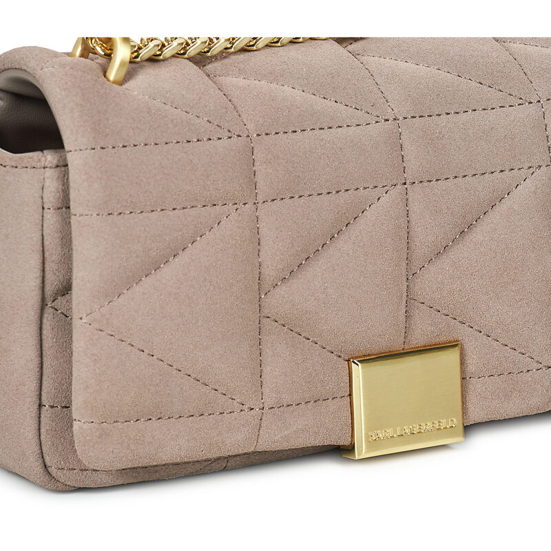 Karl Lagerfeld K/KUILT SP SM CROSSBODY NUBUCK Beige Borsa a tracolla Donna - 4