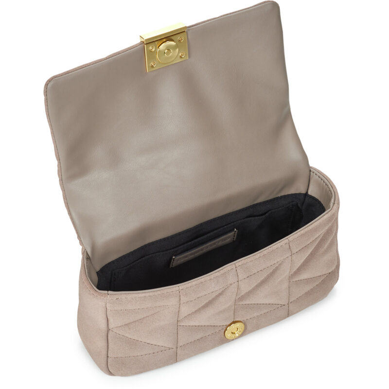 Karl Lagerfeld K/KUILT SP SM CROSSBODY NUBUCK Beige Borsa a tracolla Donna - 5