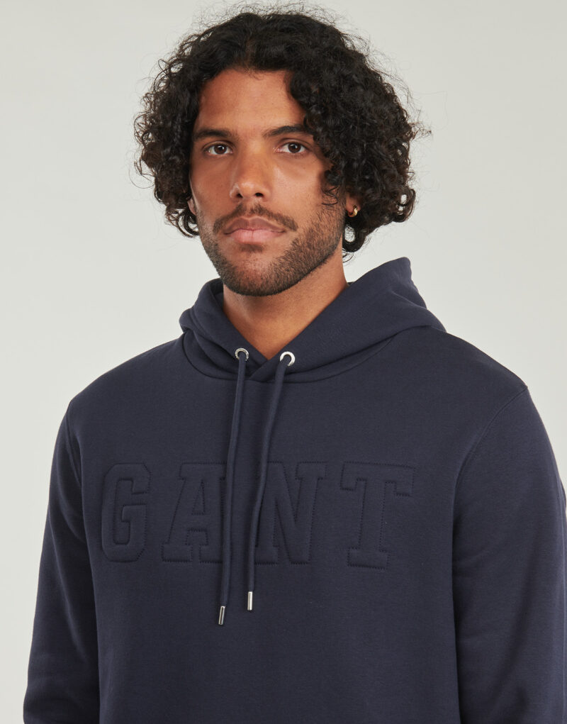 Felpe mit Cappuccio Gant Gepr&auml;gter Sweatshirt-Hoodie Marine Herren-Hoodies - 5