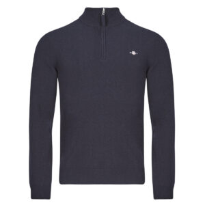 Felpe  Gant  SUPERFINE LAMBSWOOL HALF ZIP  Blu -  Felpe Abbigliamento Uomo