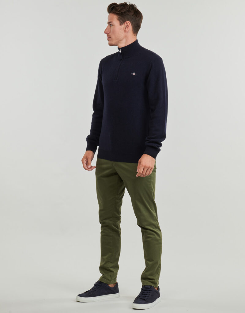 Sweatshirts Gant SUPERFINE LAMBSWOOL HALF ZIP Blu Felpe Herren - 3