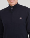 Sweatshirts Gant SUPERFINE LAMBSWOOL HALF ZIP Blu Felpe Herren - 5