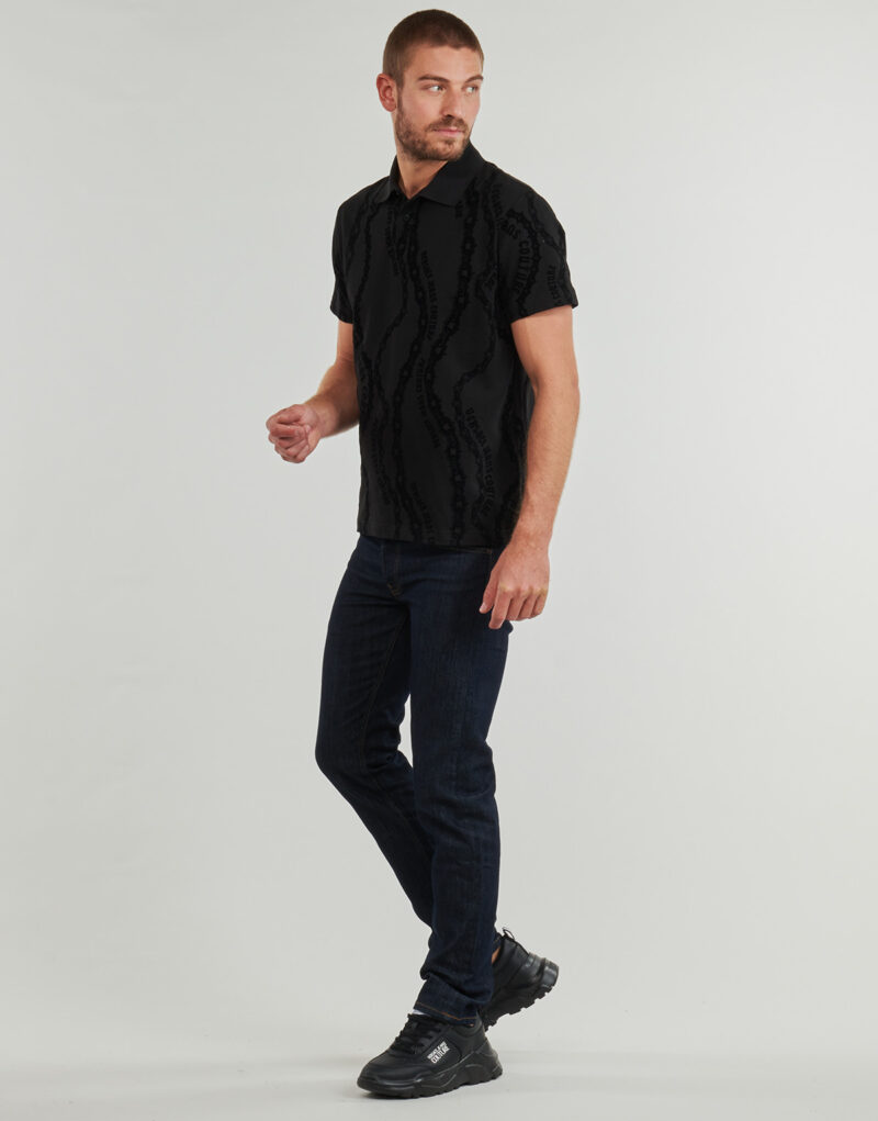 Pol Versace Jeans Couture POLO77GAG6R0 Schwarz Pol Mann - 3