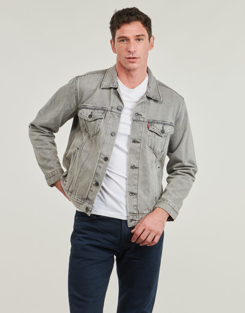 Giacca in jeans  Levis  THE TRUCKER JACKET  Grigio -  Giacche in jeans Uomo - 2