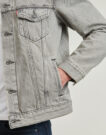 Giacca in jeans  Levis  THE TRUCKER JACKET  Grigio -  Giacche in jeans Uomo - 5