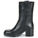 Unisa JULEN Schwarze Damen-Ankle-Boots - Gr&ouml;&szlig;e 4