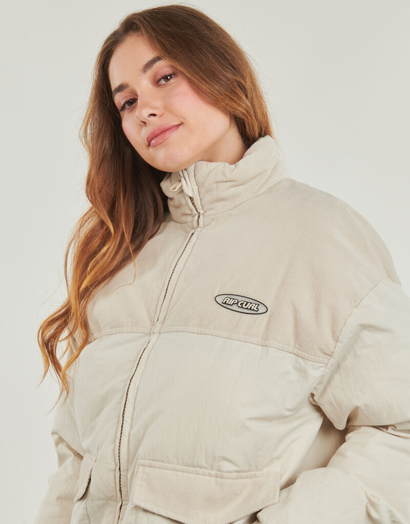 Rip Curl HIGH TIDE HOFFMAN POLAR FLEECE Down Jacket Beige Women's Down Jackets - 5
