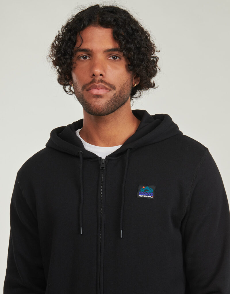 Rip Curl SEARCH ZIP THRU HOOD Black Hoodies Hoodies Men - 5