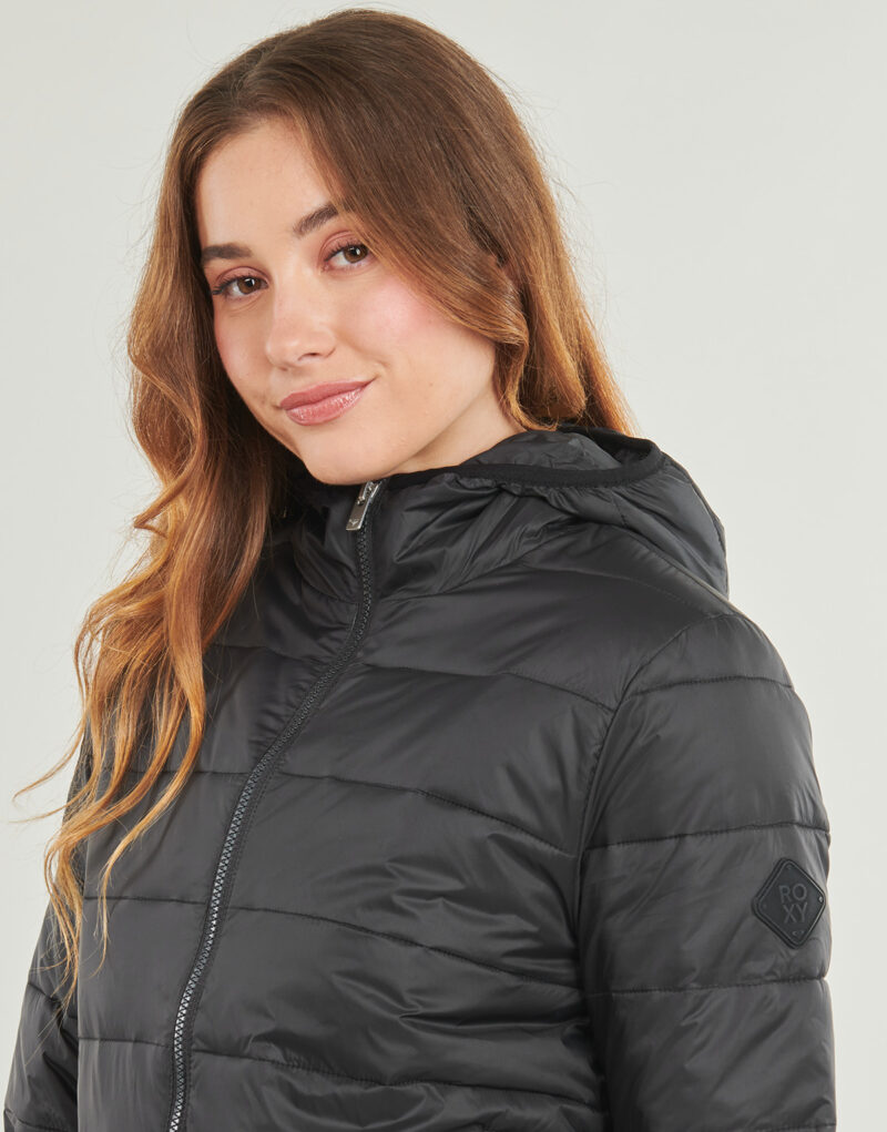 Piumino Roxy WIND BLISS HOODED Nero Piumini Donna - 5