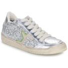 Serafini SAN DIEGO Silberne Low-Top-Sneaker f&uuml;r Damen &ndash; Gr&ouml;&szlig;e 1