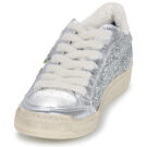 Serafini SAN DIEGO Silberne Low-Top-Sneaker f&uuml;r Damen &ndash; Gr&ouml;&szlig;e 3