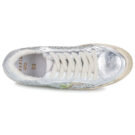 Serafini SAN DIEGO Silberne Low-Top-Sneaker f&uuml;r Damen &ndash; Gr&ouml;&szlig;e 6