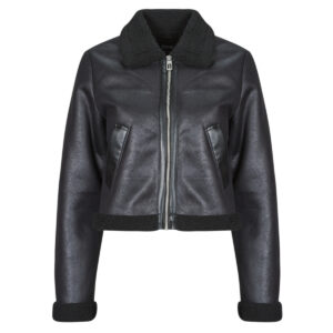 Giacca in pelle  Only  ONLBETTY   Nero -   Giacche in pelle Donna