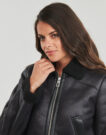 Giacca in pelle  Only  ONLBETTY   Nero -   Giacche in pelle Donna - 5