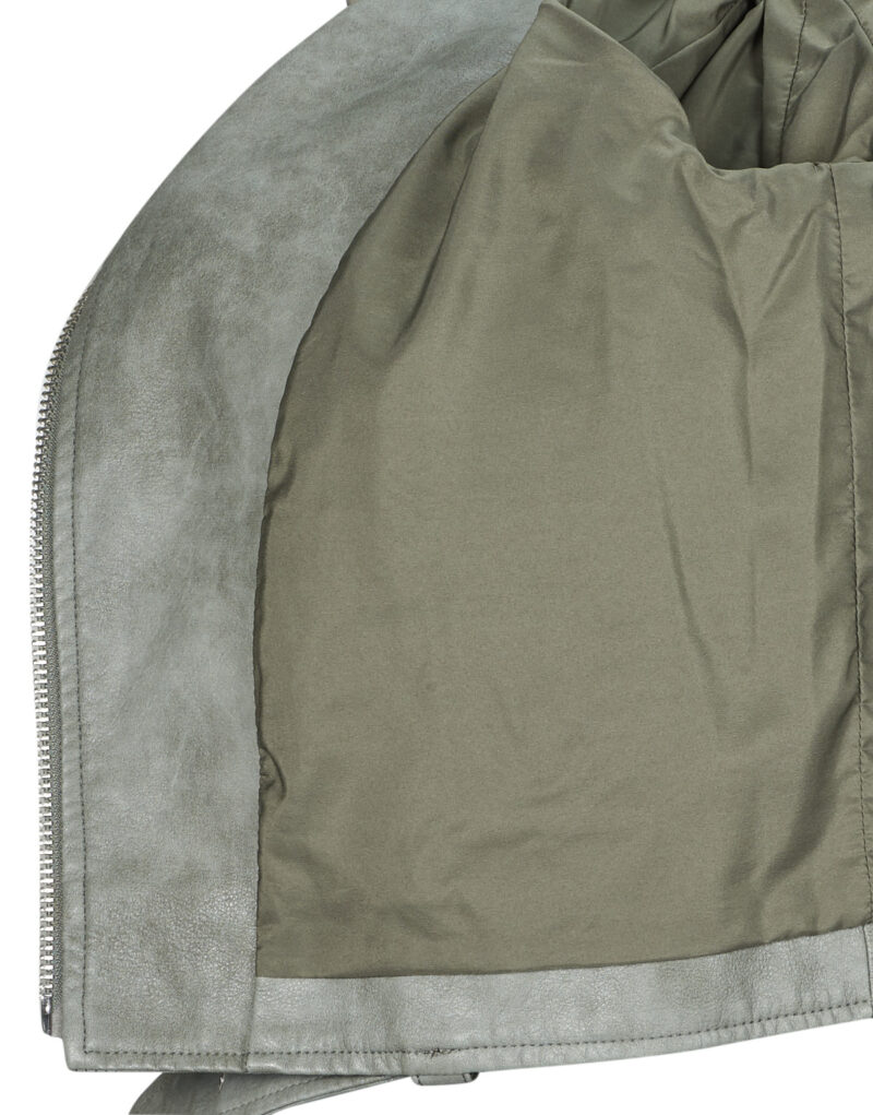 Giacca in pelle Only ONLMACY Grigio Giacche in pelle Donna - 6