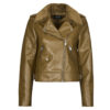 Giacca in pelle Only ONLVILHELMA Marrone Giacche in pelle Donna