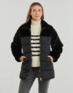 Piumino Only ONLWANJA FUR PUFFER MIX COAT CC OTW Nero Piumini Donna - 2